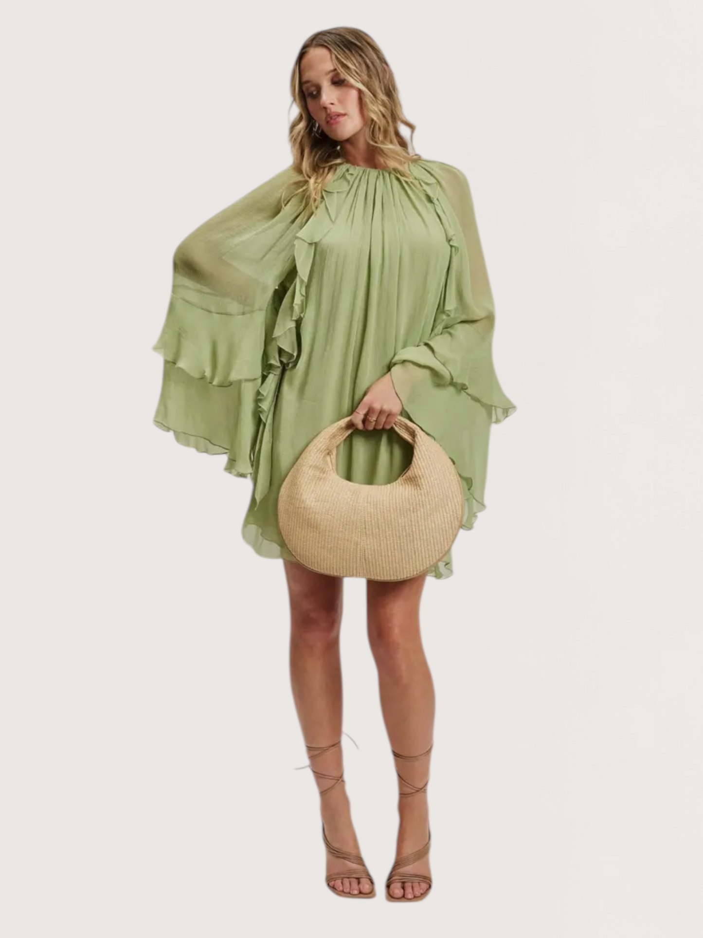 Farrah Straw Hobo Bag