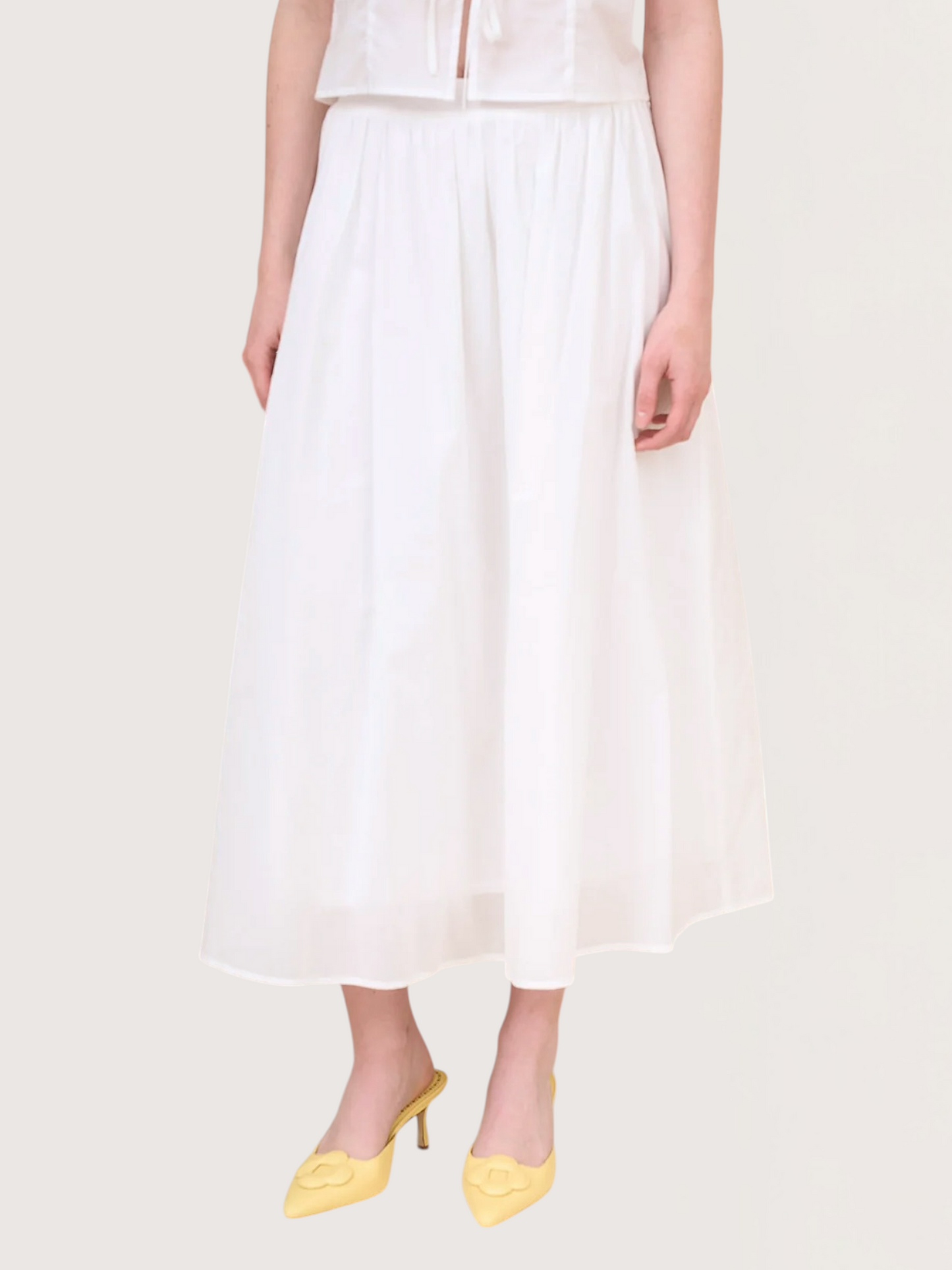 Fit and Flare Maxi Skirt
