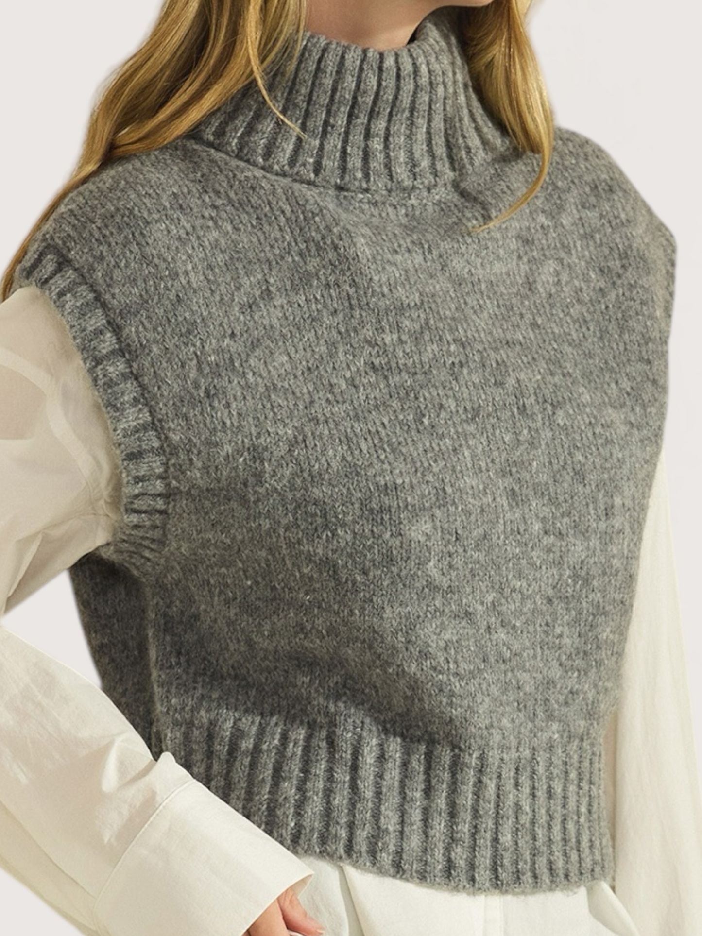 Turtleneck Sweater Vest