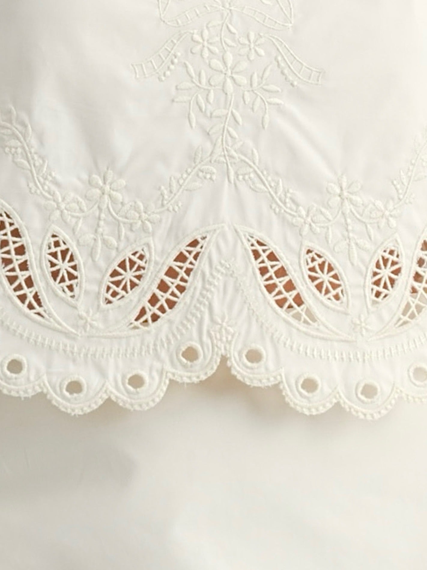 Embroidered Crop Top