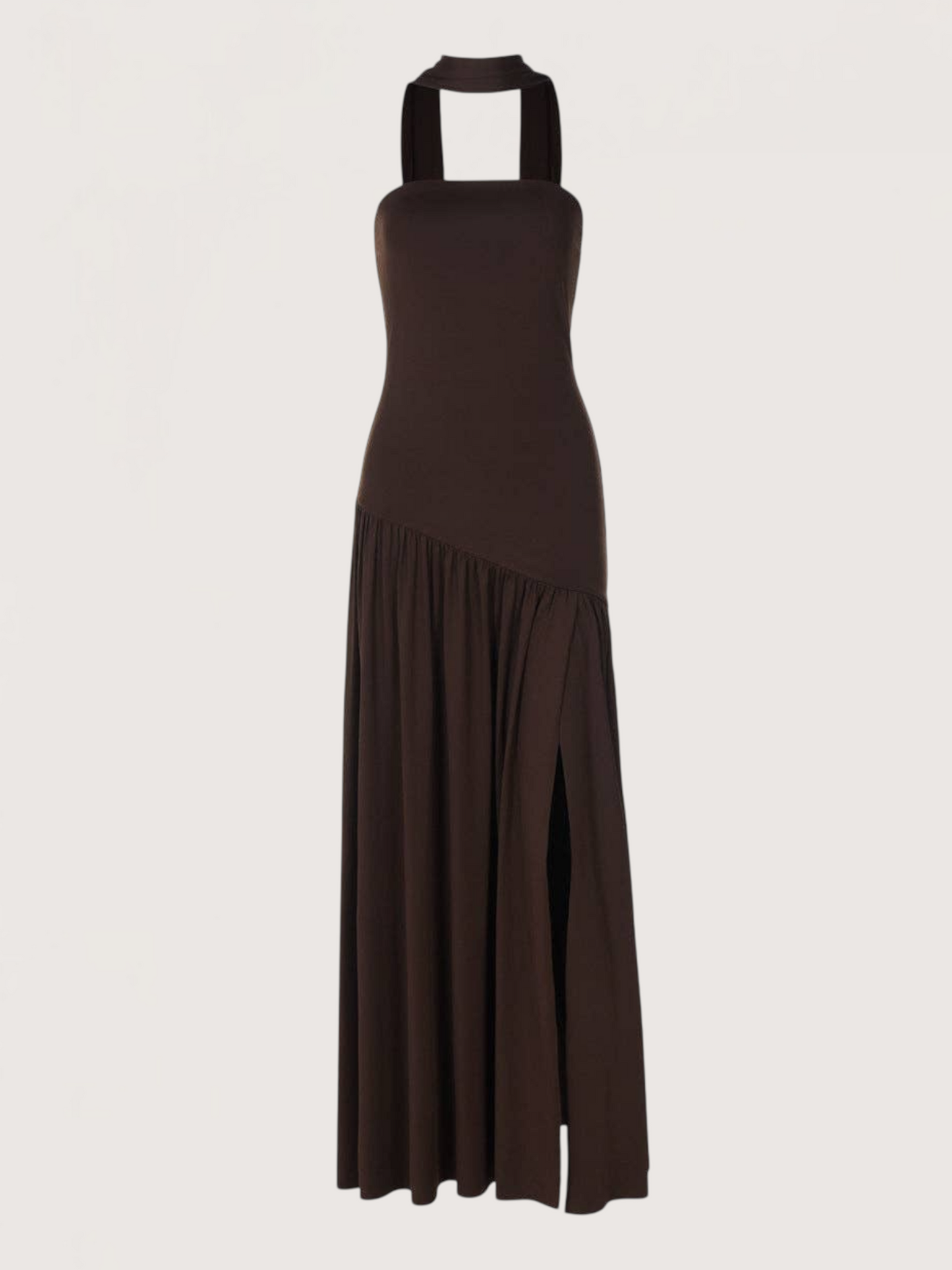 Strapless Scarf Maxi Dress