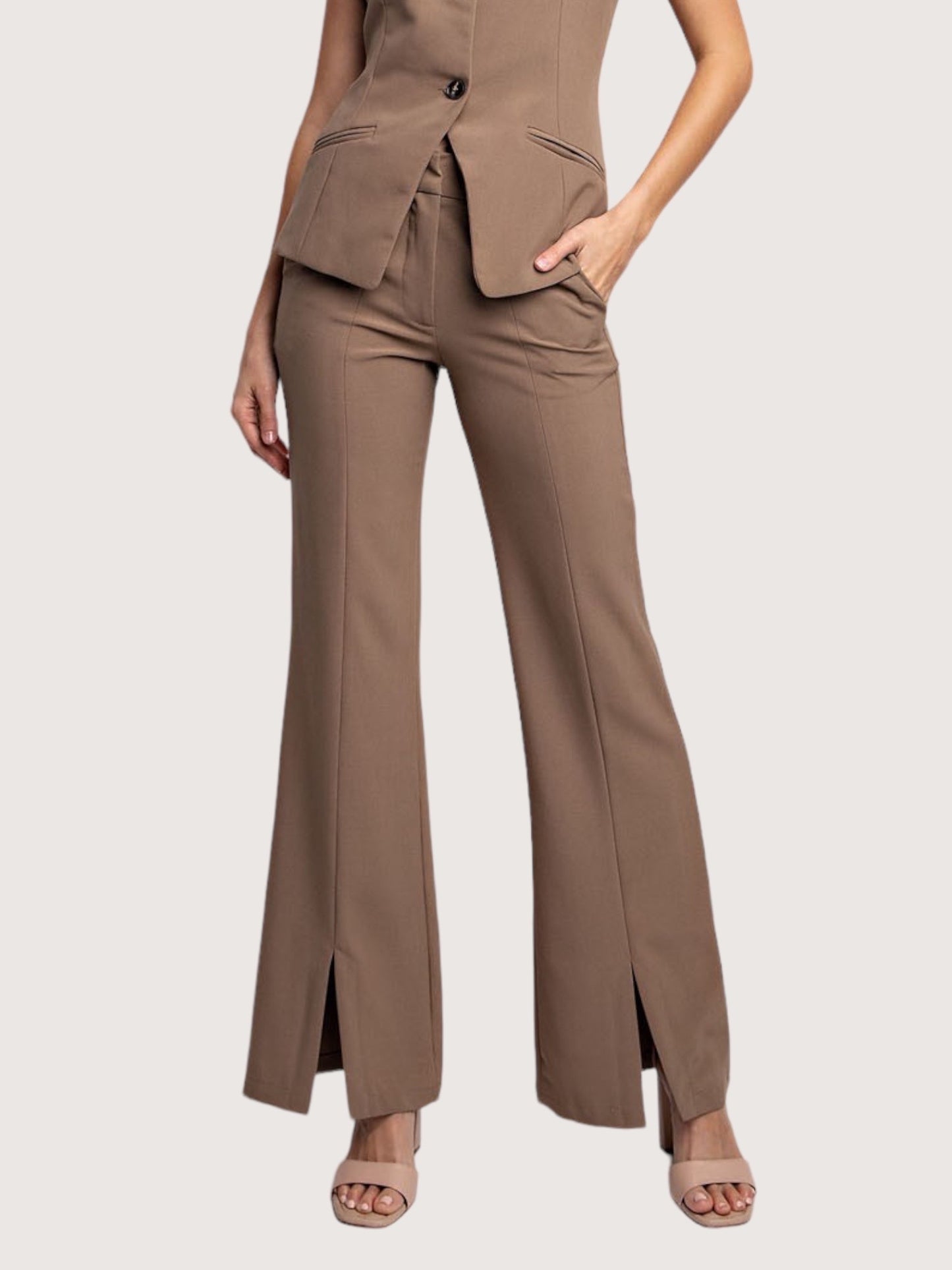 Tailored Woven Flare Pants