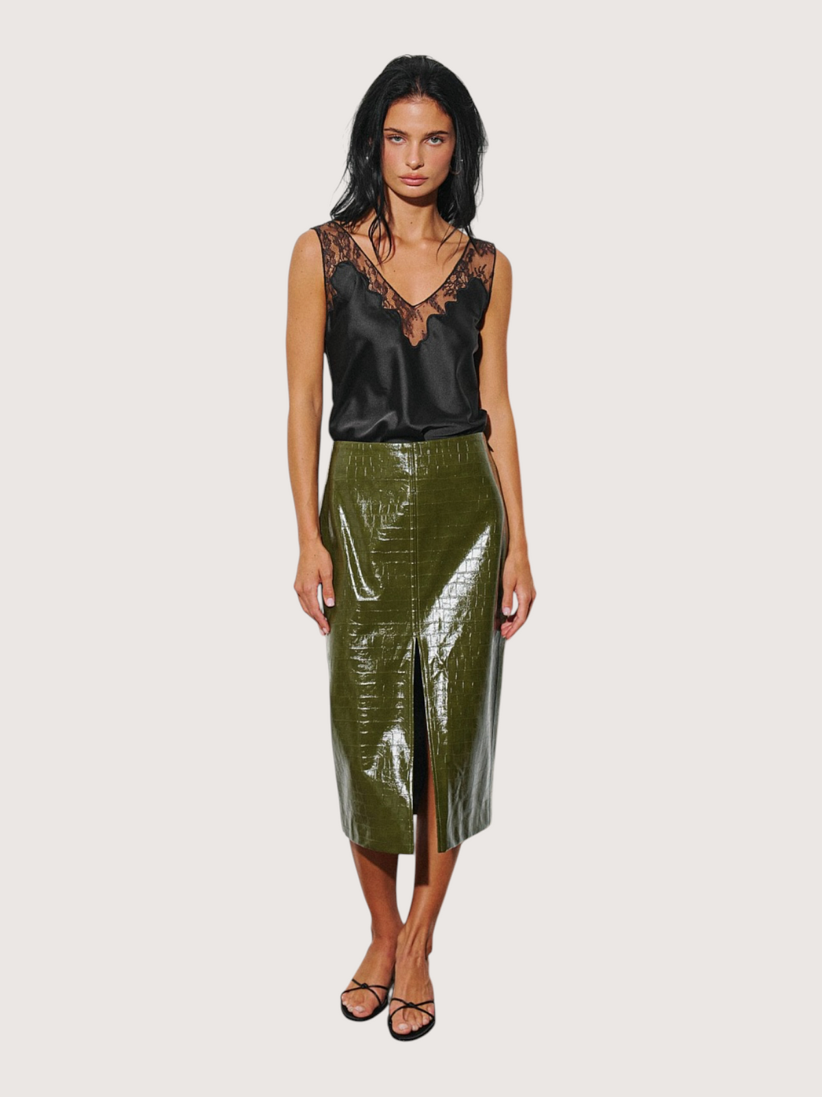 Leather Pencil Skirt