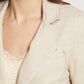 Raw Edge Linen Blazer
