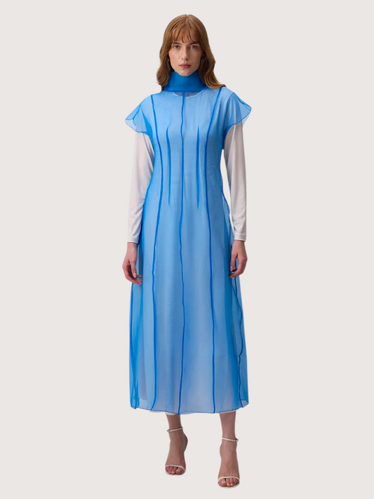 Sheer Organza Midi Dress