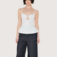 Porto Knit Top | White