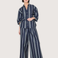 Monette Striped Button Up