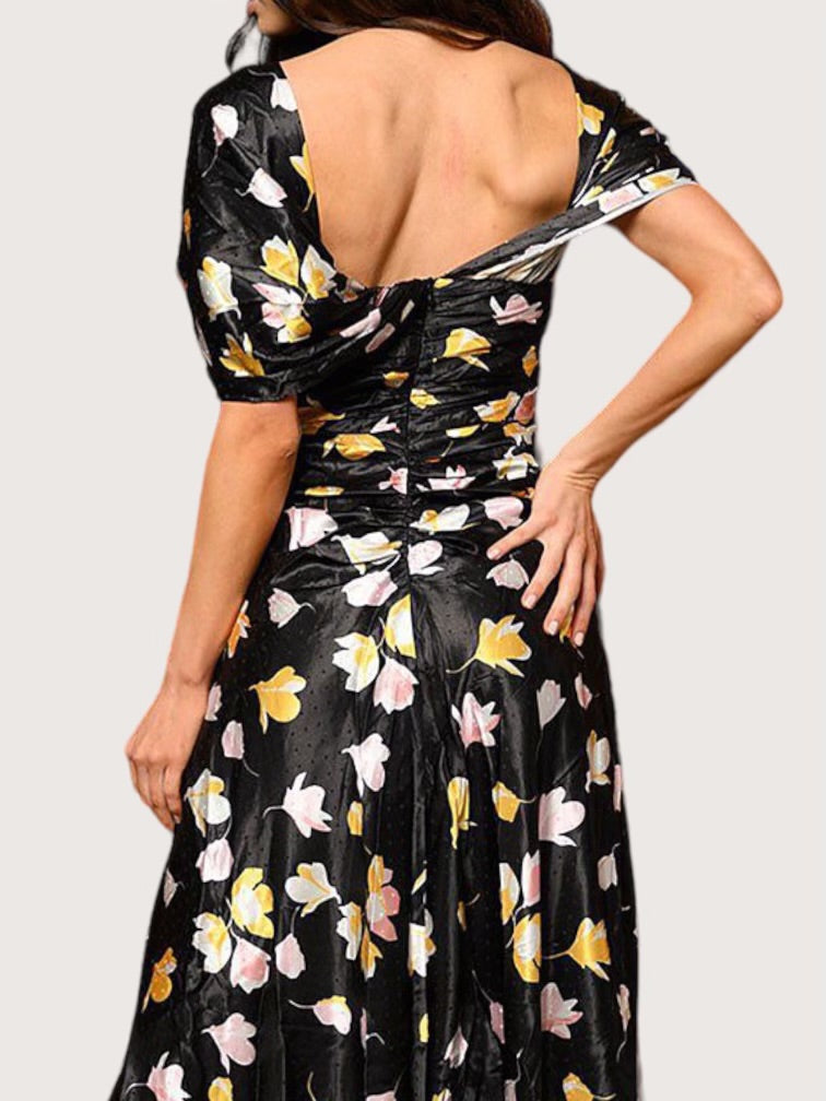 Floral Slit Maxi Dress