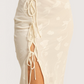 Floral Chiffon Midi Skirt