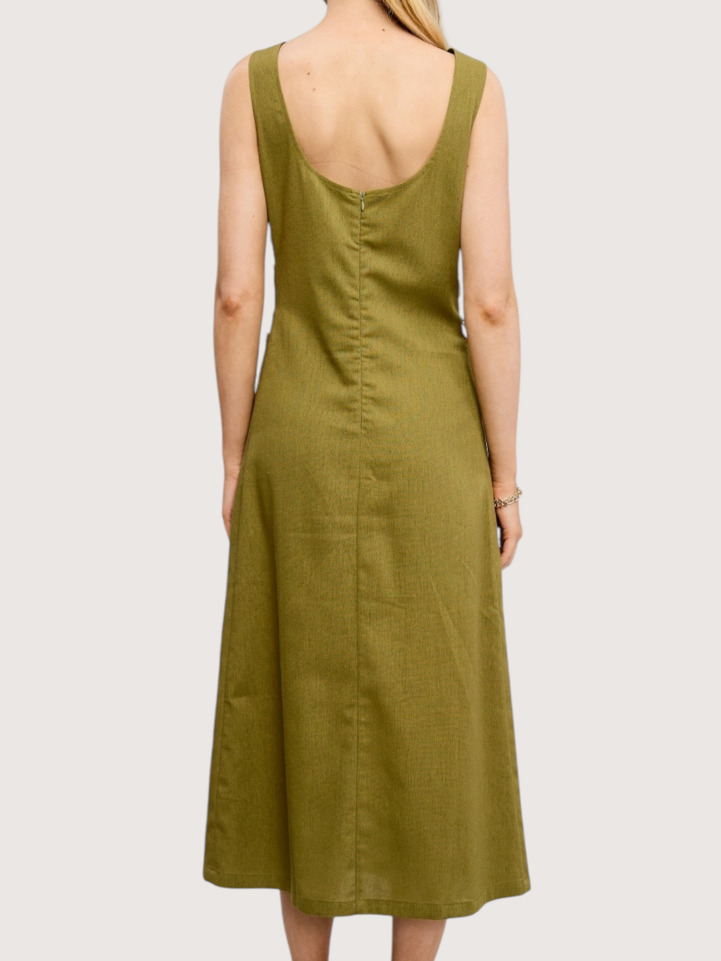 Side Ring Midi Dress