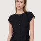 Pintuck Blouse | Black