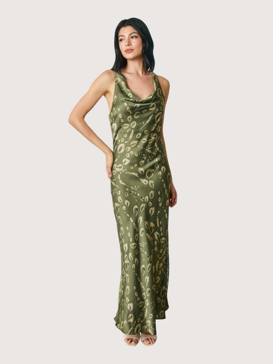Cowl Neck Maxi Dress