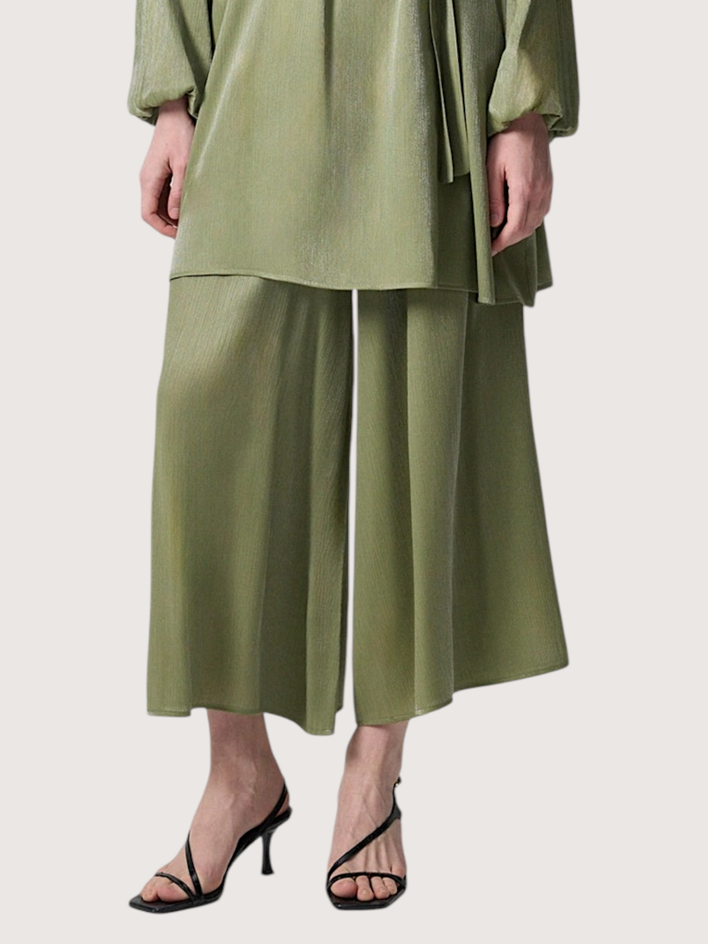 Shimmer Wide Leg Culotte