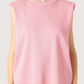 Power Shoulder Knit Top