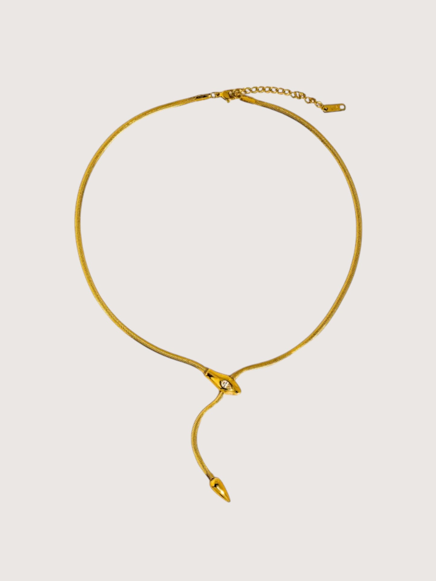 Serpent Lariat Necklace