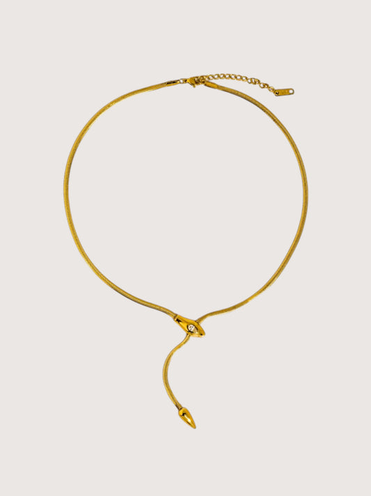Serpent Lariat Necklace