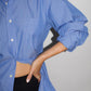 VINTAGE Boyfriend Striped Button Up