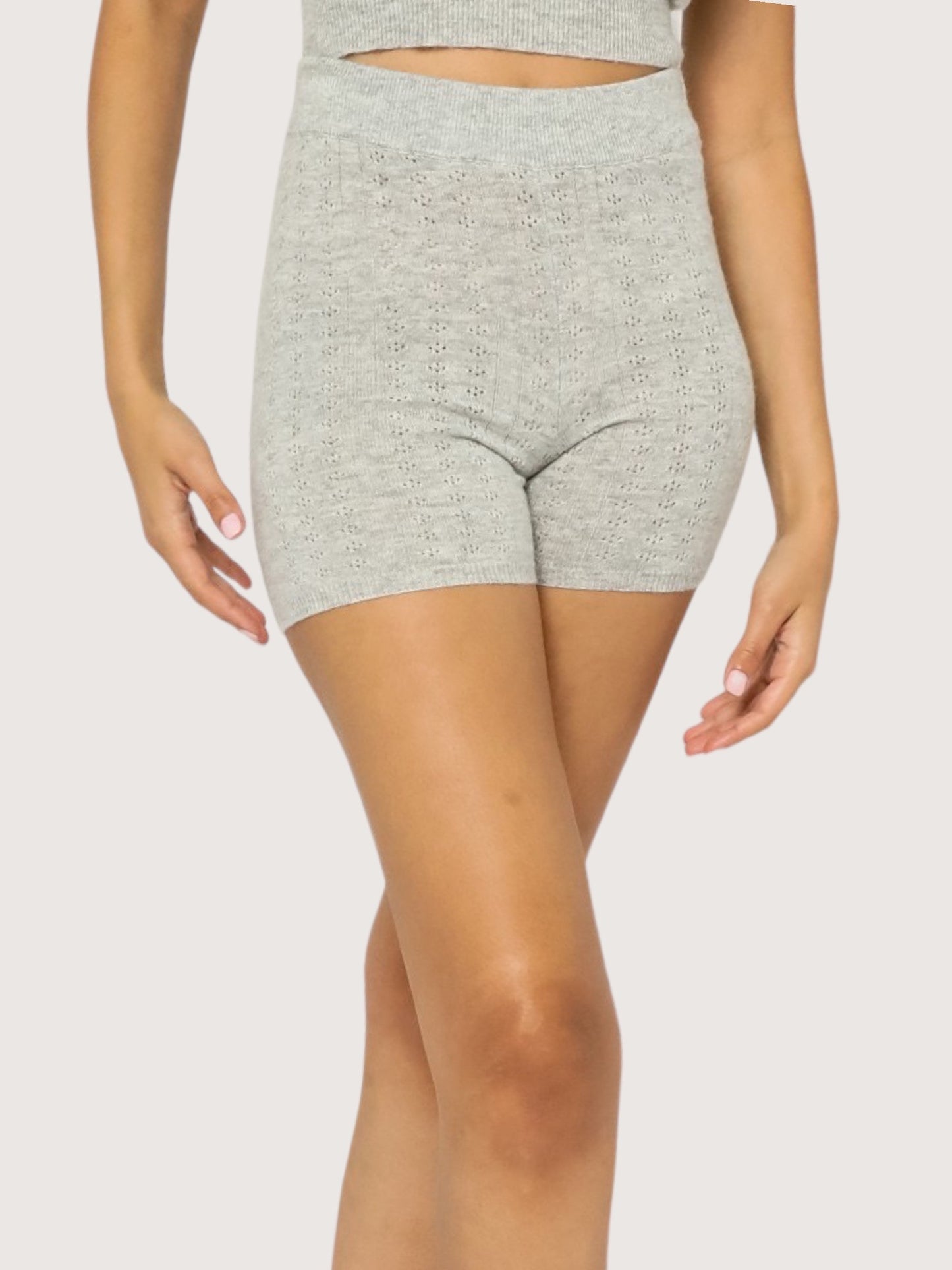Knit Shorts | Grey
