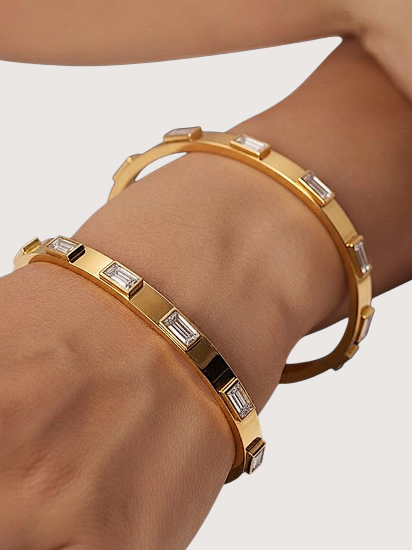 Baguette Gem Bangle