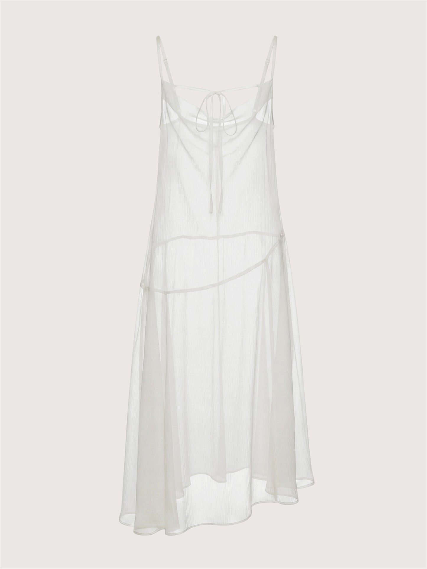 Sheer Overlay Slip Dress