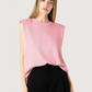 Power Shoulder Knit Top