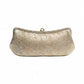 VINTAGE Floral Lamé Long Clutch