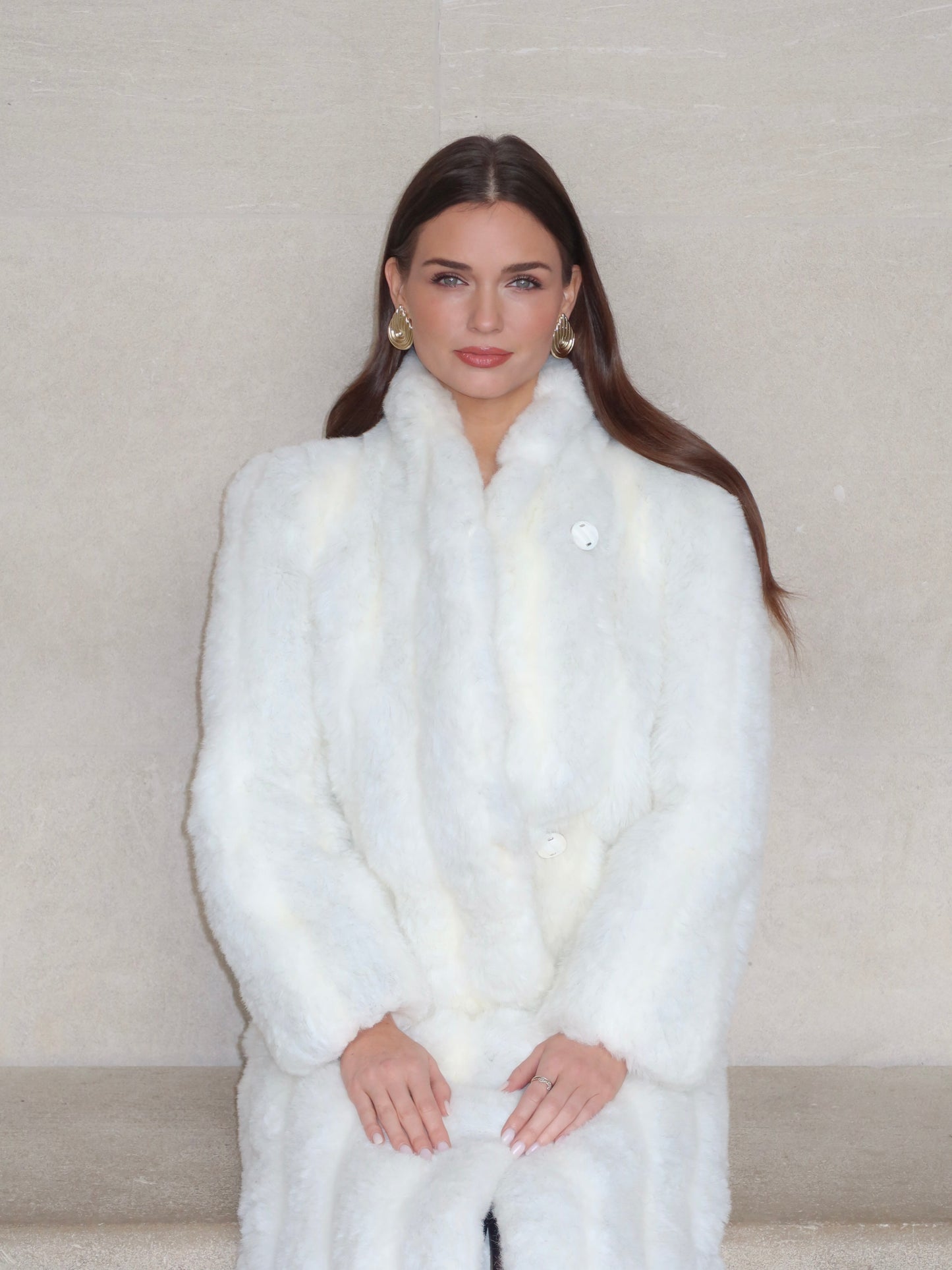 Jewel Plush Fur Coat