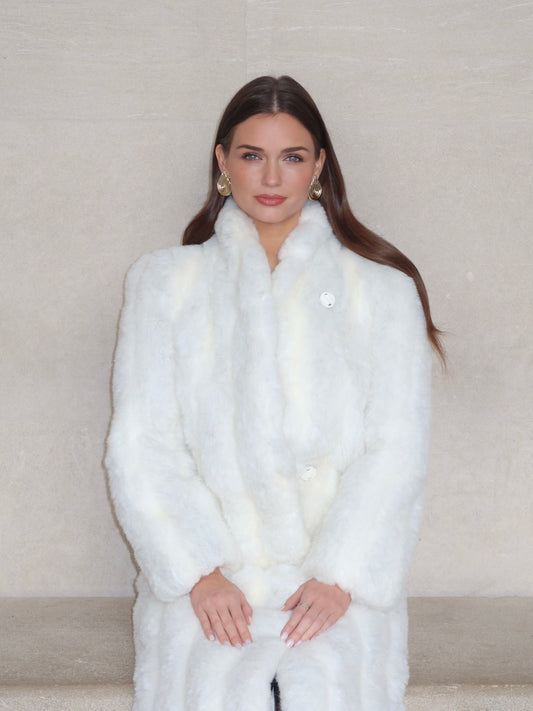 Jewel Plush Fur Coat
