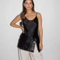 VINTAGE Mini Satin Slip Dress