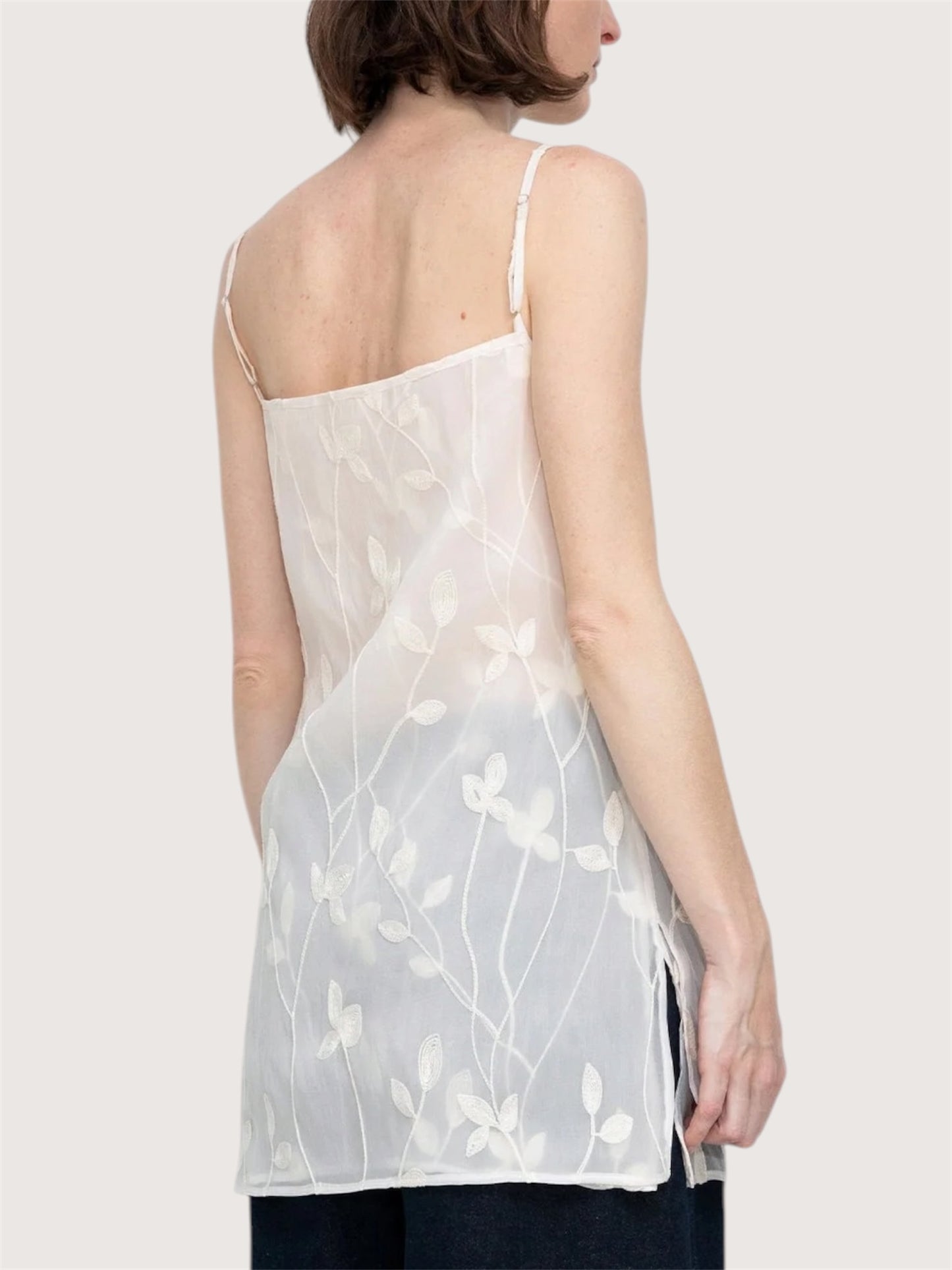 Sheer Floral Tunic