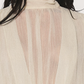 Sheer Draped Balloon Top