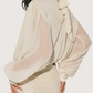 Sheer Draped Balloon Top