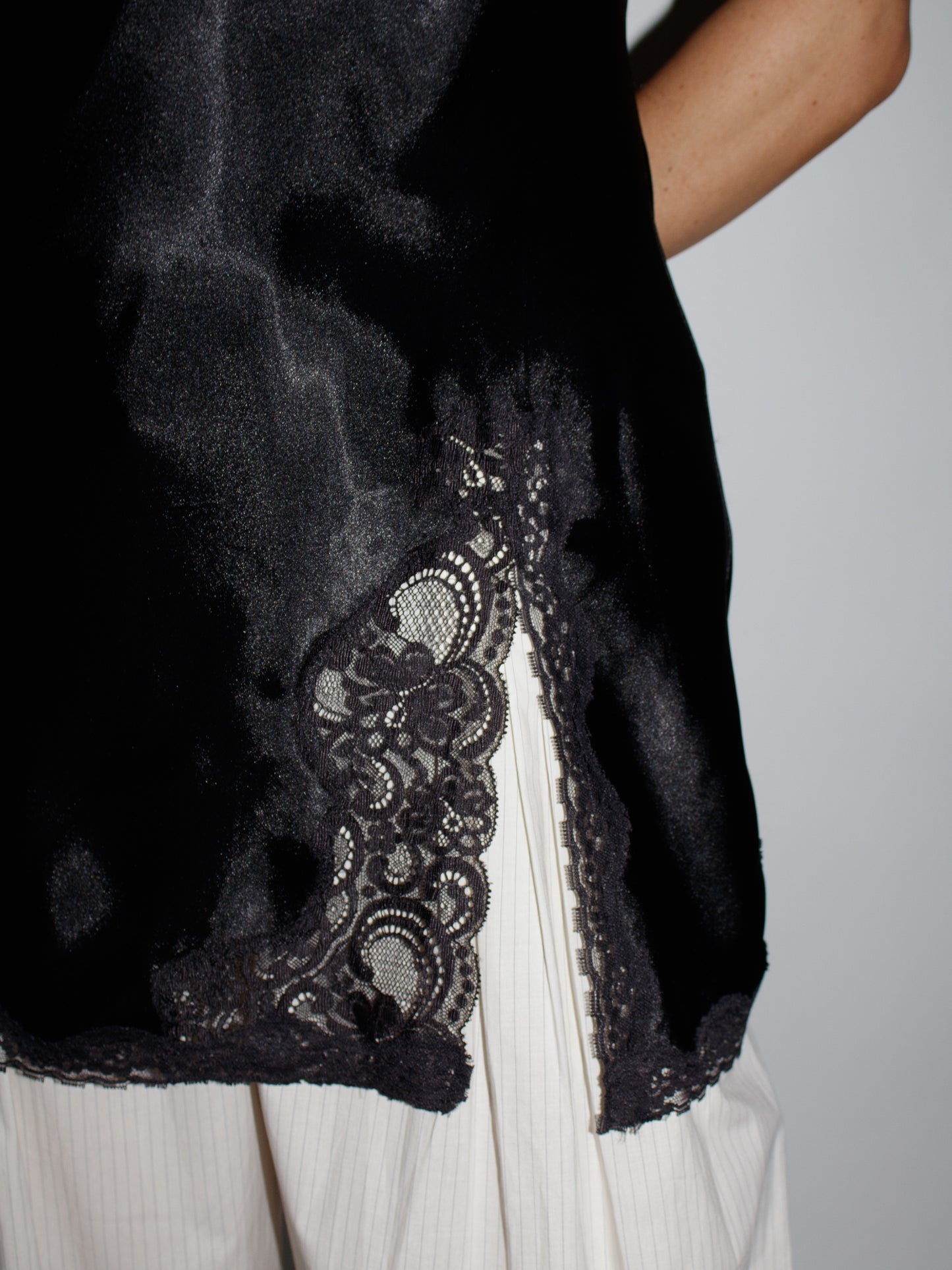 VINTAGE Mini Satin Slip Dress