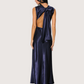 Open Back Satin Dress