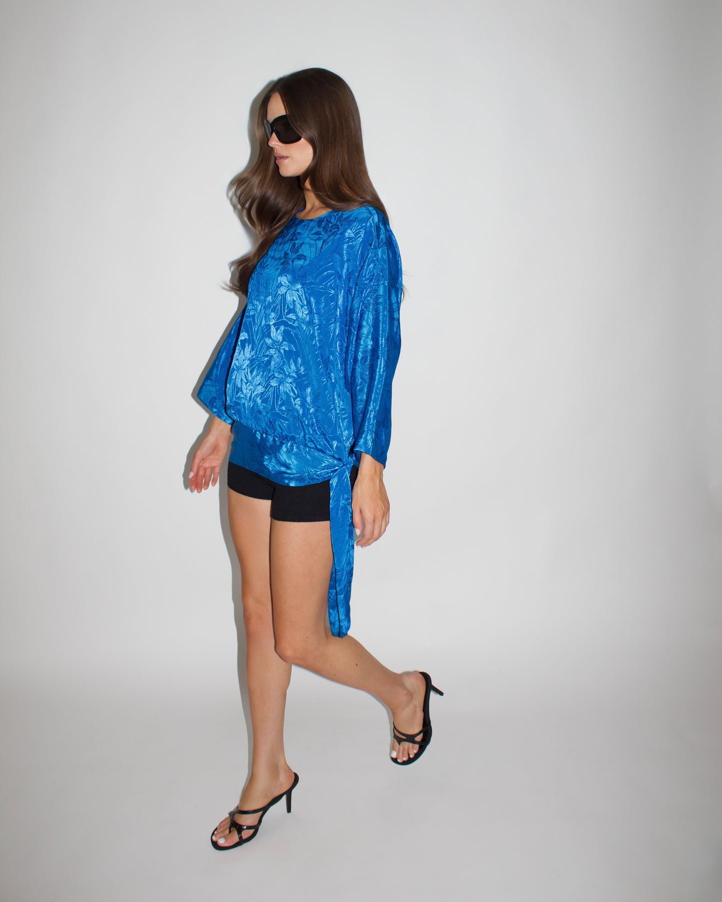 VINTAGE Side Tie Tunic Top