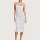 Sheer Lace Midi Dress