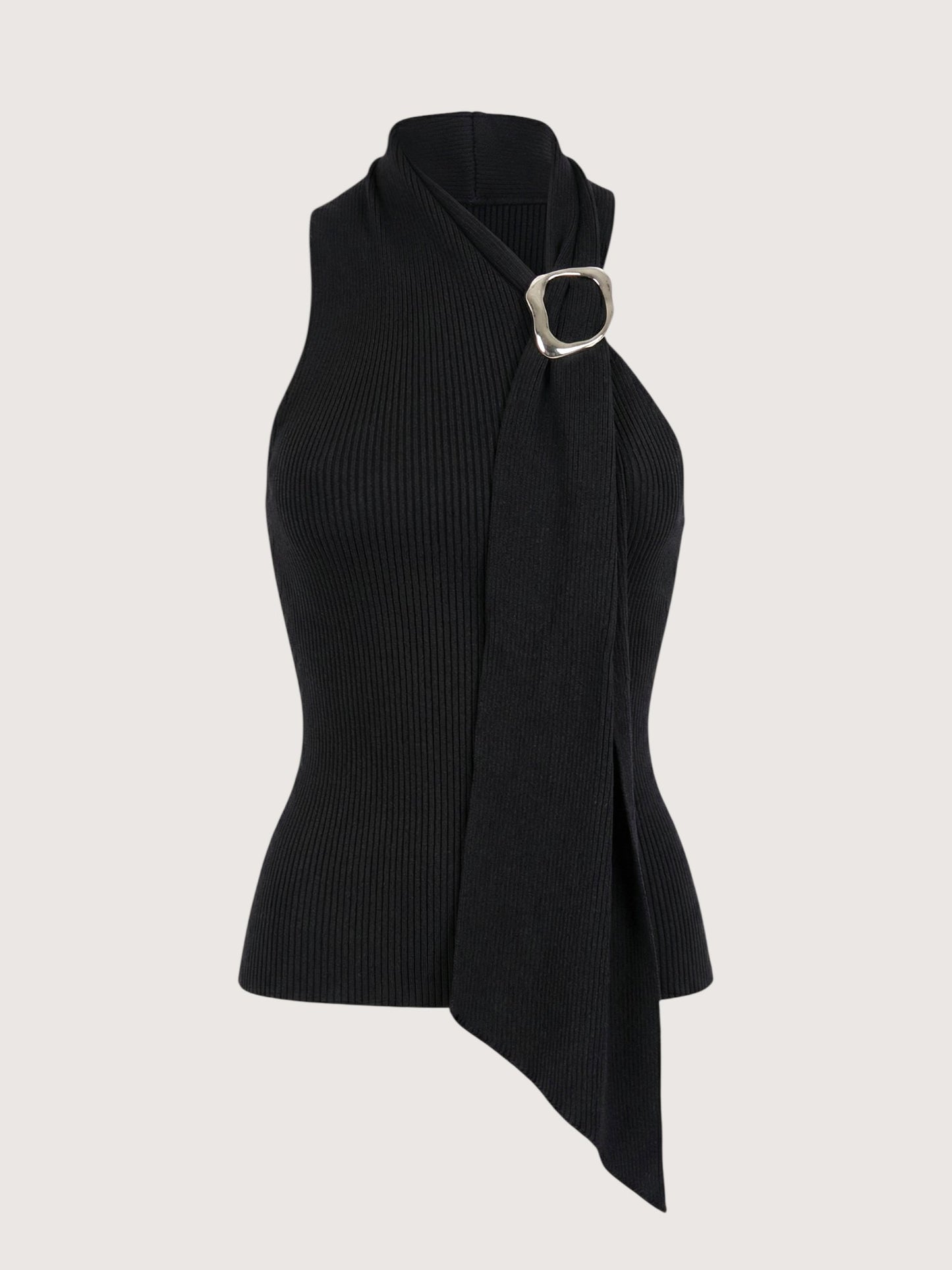 One Shoulder Scarf Top