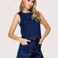 Ellie Denim Top