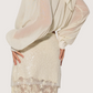 Lace Sequin Mini Skirt