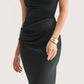 Sable Asymmetrical Maxi Dress