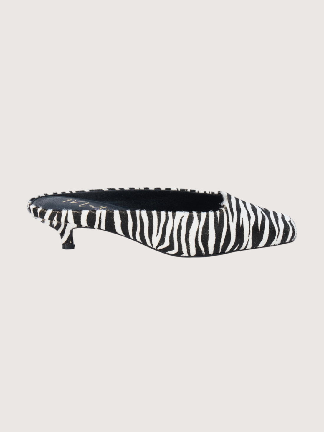 Zebra Kitten Heel