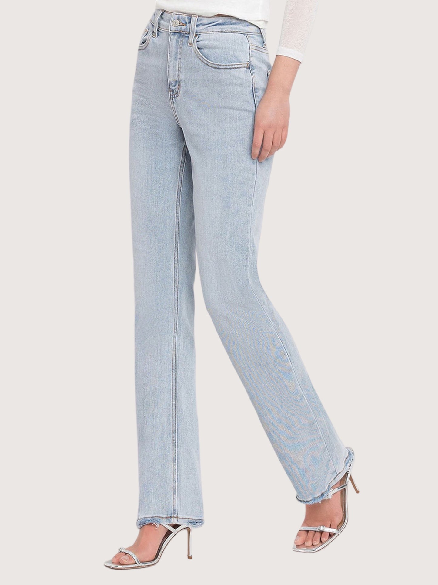 Super High Rise Straight Denim