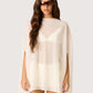 Sheer Poncho Tunic | Ivory