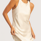 Satin Midi Dress | Ivory