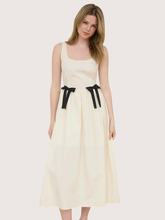 Pia Bow Midi Dress