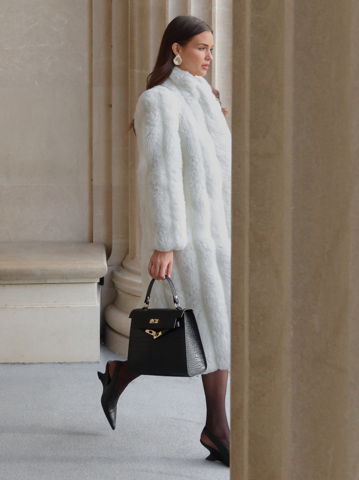 Jewel Plush Fur Coat