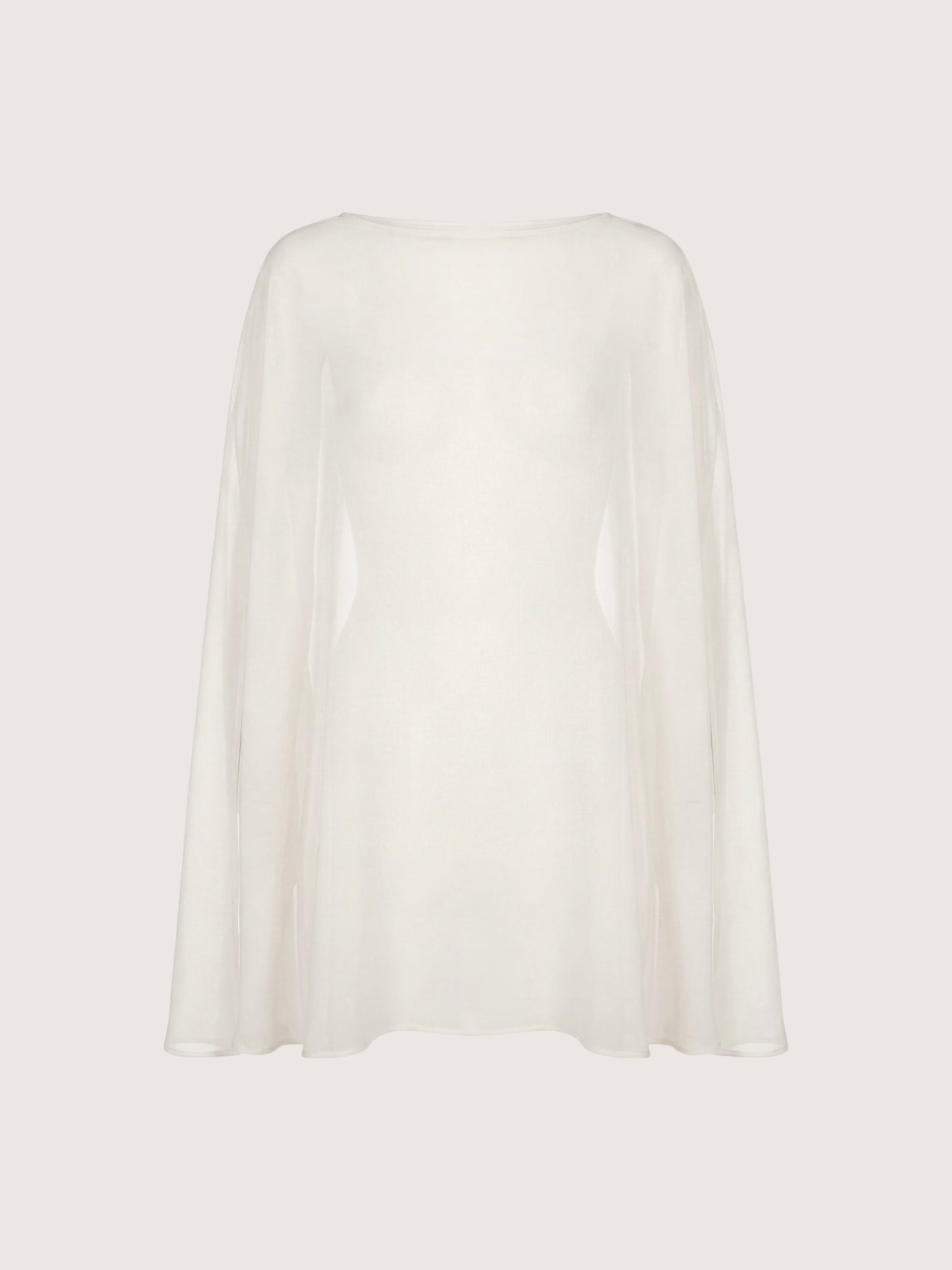 Sheer Poncho Tunic | Ivory
