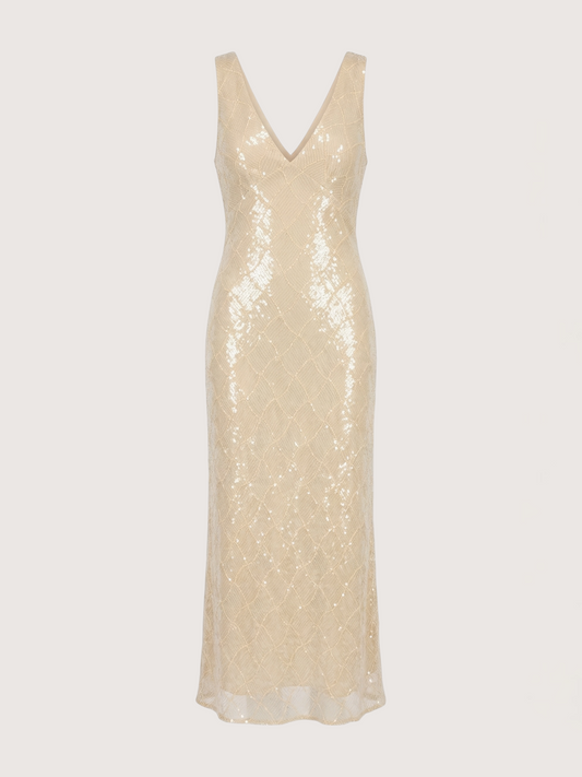 elizabeth sequin midi dress ELIZABETH DRESS