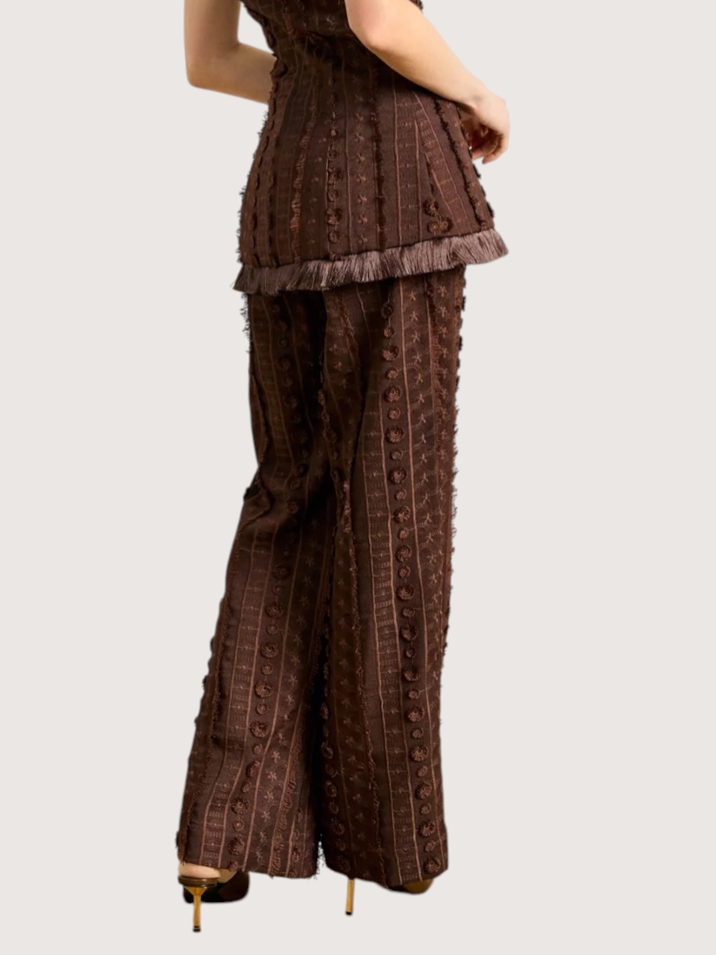 Panna Frayed Trim Pant
