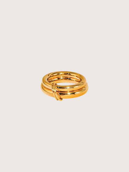 Gold Double Stack Ring